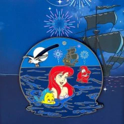 Loungefly The Little Mermaid Ariel Fireworks Moving Pin