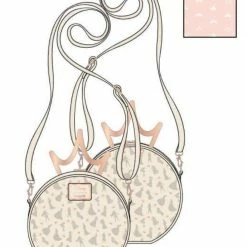 Loungefly Disney Ultimate Princess Metal Crown Crossbody