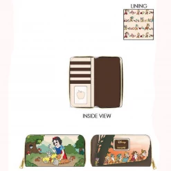 Circle Of Hope Boutique Loungefly Snow White And The Seven Dwarfs Multi Scene Ziparound Wallet Wallets