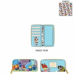 Loungefly Disney Zootopia Chibi Group Ziparound Wallet