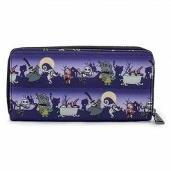 Wallets Loungefly Disney Nightmare Before Christmas Halloween Line Zip Around Wallet