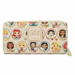 Wallets Pop! By Loungefly Disney Princess Circles Ziparound Wallet