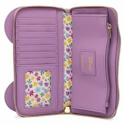 Wallets Loungefly Disney Minnie Holding Flowers Ziparound Wallet