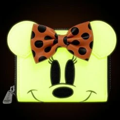 Loungefly Disney Ghost Minnie Glow-in-the-dark Ziparound Wallet