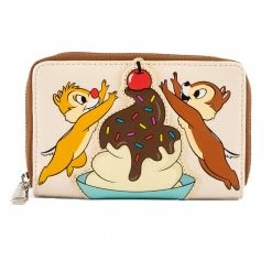 Loungefly Disney Chip And Dale Cherry On Top Ziparound Wallet