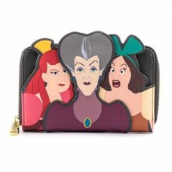 Loungefly Disney Villains Scene Evil Stepmother And Stepsisters Ziparound Wallet Wallets