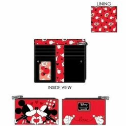 Loungefly Disney Mickey And Minnie Valentines Flap Wallet Wallets