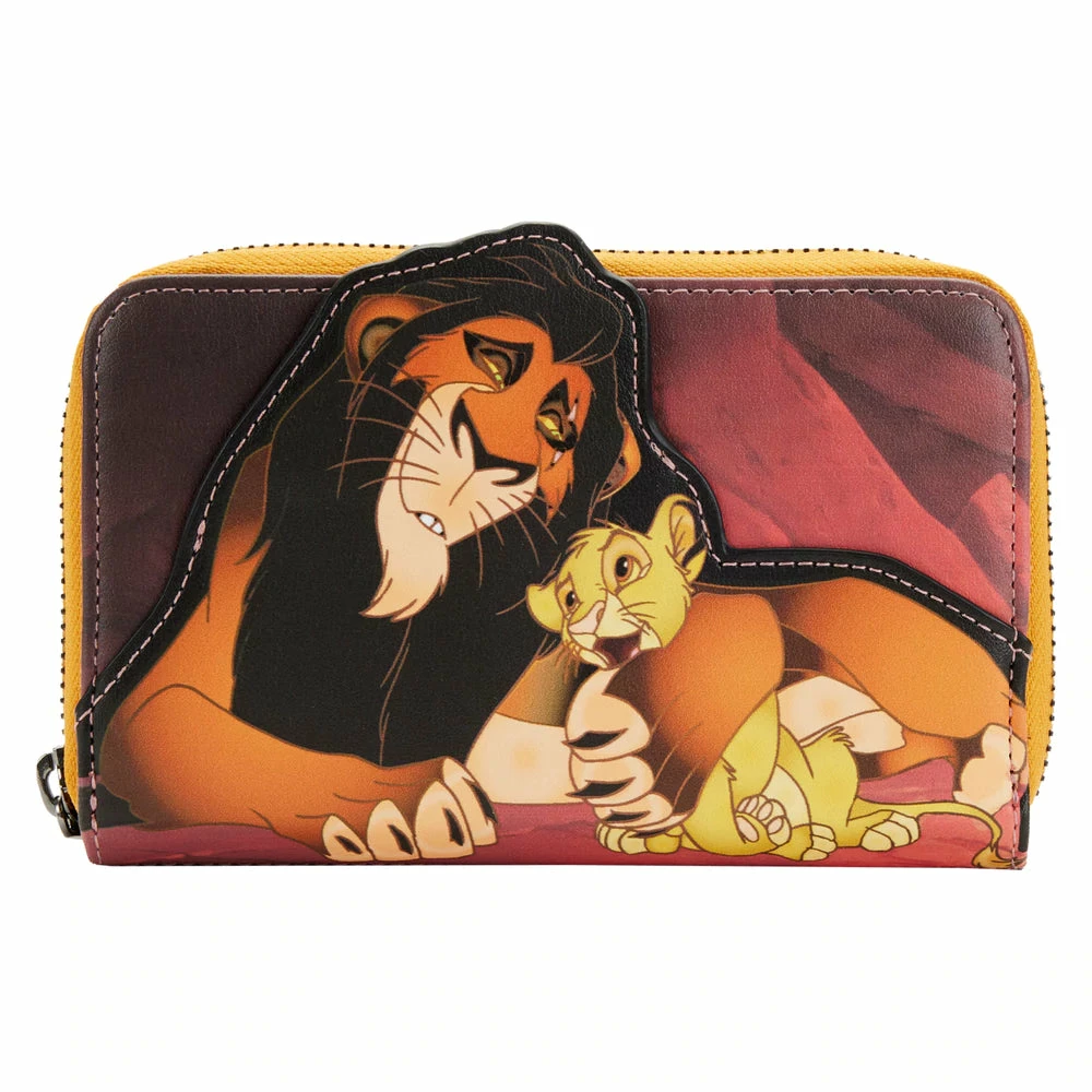 Loungefly Lion King Scar Villains Scene Zip Around Wallet 3 Loungefly Lion King Scar Villains Scene Zip Around Wallet