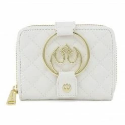 Loungefly Star Wars White Gold Rebel Hardware Ziparound Wallet Wallets