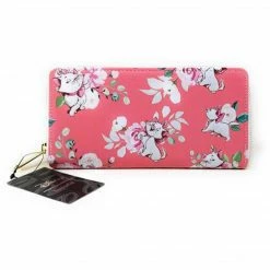 Circle Of Hope Boutique Loungefly Disney Marie Pink Floral All-Over-Print Wallet (Exclusive)