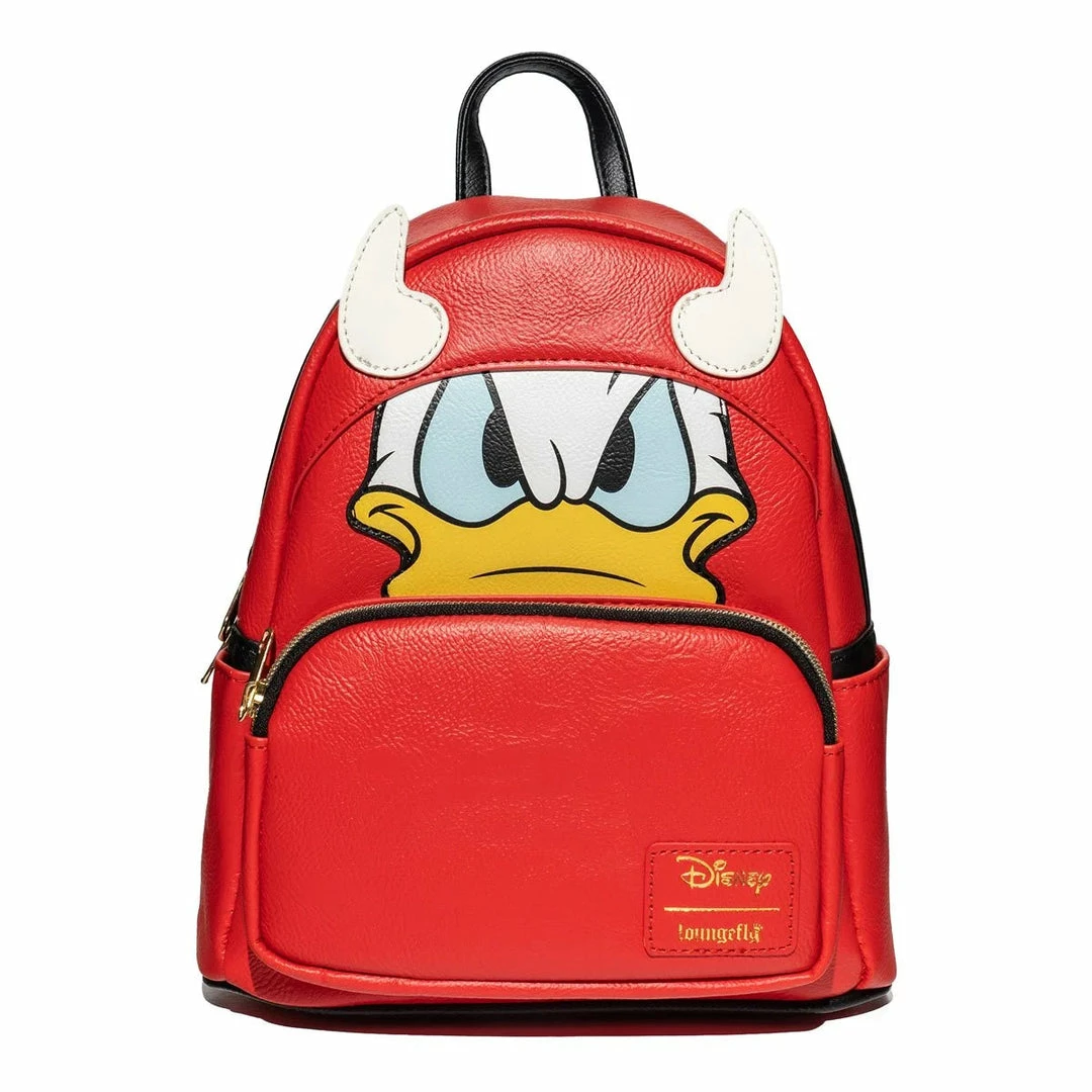 Loungefly Donald Duck Devil Donald Cosplay Mini-Backpack Backpacks 3 Loungefly Donald Duck Devil Donald Cosplay Mini-Backpack Backpacks