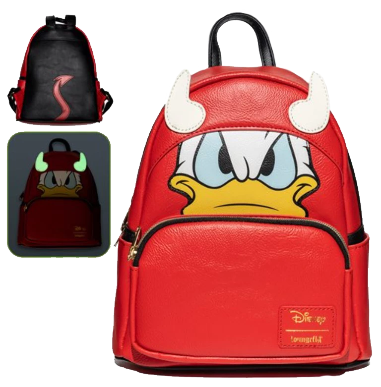 Loungefly Donald Duck Devil Donald Cosplay Mini-Backpack Backpacks 7 Loungefly Donald Duck Devil Donald Cosplay Mini-Backpack Backpacks