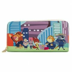 Loungefly Disney Zootopia Chibi Group Ziparound Wallet