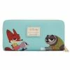 Loungefly Disney Zootopia Chibi Group Ziparound Wallet