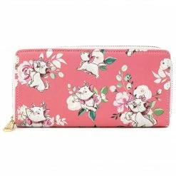 Circle Of Hope Boutique Loungefly Disney Marie Pink Floral All-Over-Print Wallet (Exclusive)