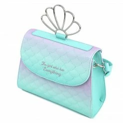 Totes & Bags Loungefly Little Mermaid Ombre Scales Shell Handle Crossbody