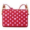 Circle Of Hope Boutique Loungefly Disney Minnie Mouse Pink Polka Dot Bow Strap Crossbody Totes & Bags
