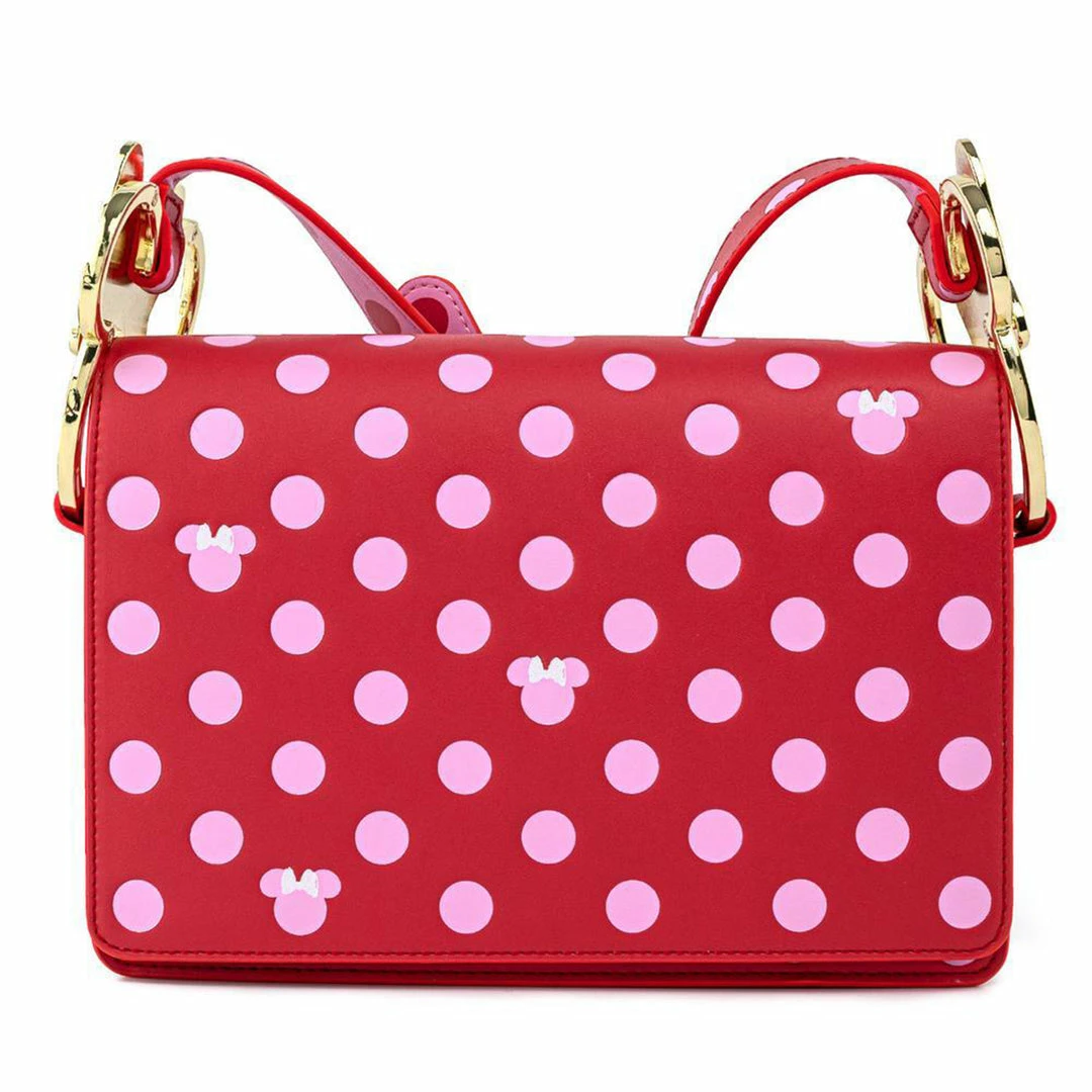 Circle Of Hope Boutique Loungefly Disney Minnie Mouse Pink Polka Dot Bow Strap Crossbody Totes & Bags 3 Circle Of Hope Boutique Loungefly Disney Minnie Mouse Pink Polka Dot Bow Strap Crossbody Totes & Bags