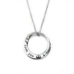 CircleofHopeBoutique Star Wars Stainless Steel I Love You I Know Mobius Necklace Jewelry